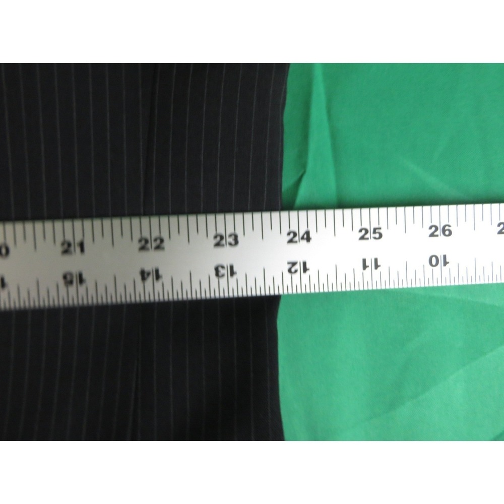 Jos. A. Bank Mens 46R Pinstripe Suit 100% Wool Charcoal Grey 2-Piece 40x26 Pants - Picture 16 of 16